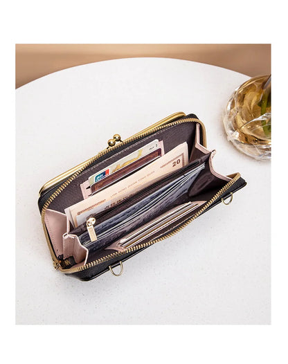 Fashion Women Luxury Leather Single Shoulder Bags Ladies Large Capacity Crossbody Mobile Phone Purse Female Messenger Wallet