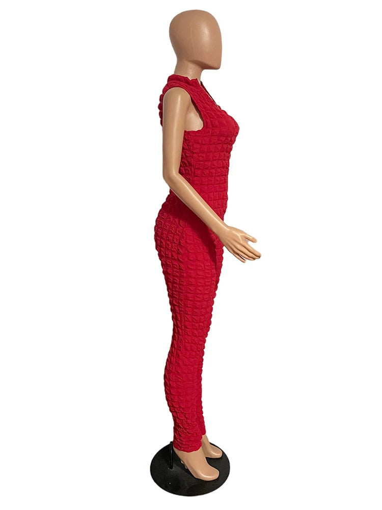 Sleeveless Zip Up Jumpsuit Women Chic and Elegant Woman Jumpsuit Sexy Tight Jumpsuit Full Body Ladies Wholesale Dropshipping Badiee Stylez