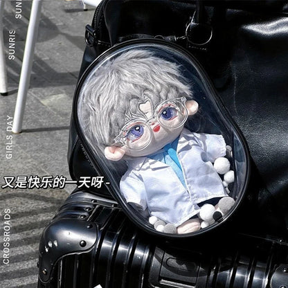 Transparent Outdoor Bag with Keychain Mystery Doll Display Storage Bags Dust-Proof Organizer Pouches Classic Doll Storage Bags