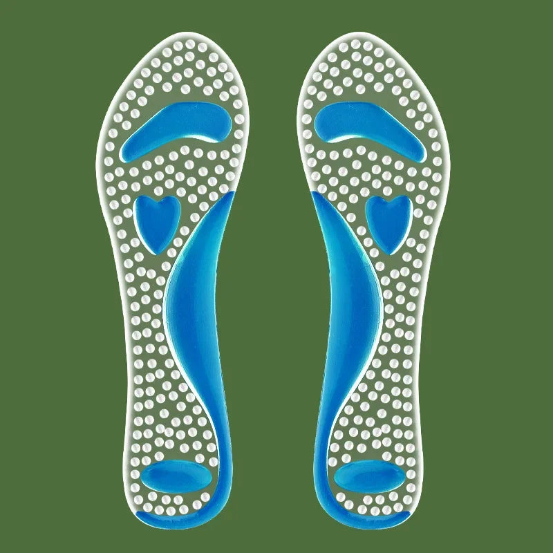 Anti Slip Sole Pads For High-Heels Arch Support Self-adhesive Sandals Insole Summer Comfortable Gel Insoles Silicone Cushion Blue CHINA