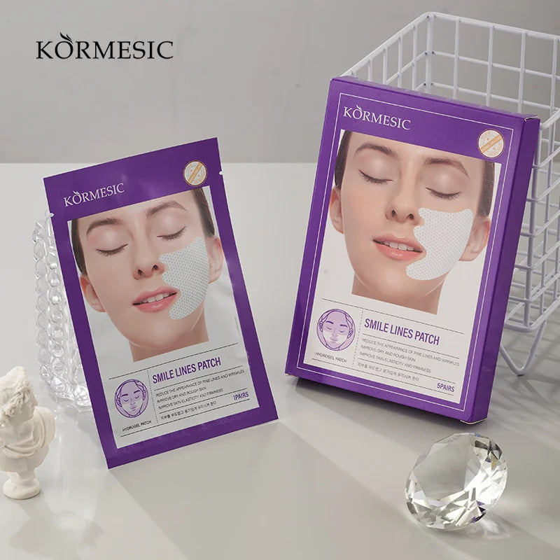 Hydrogel Smile Lines Patch Reduce Fne Lines Lifting Sagging Improve Dry Rough Smooth Enhance Skin Elasticity Moisturizing Care