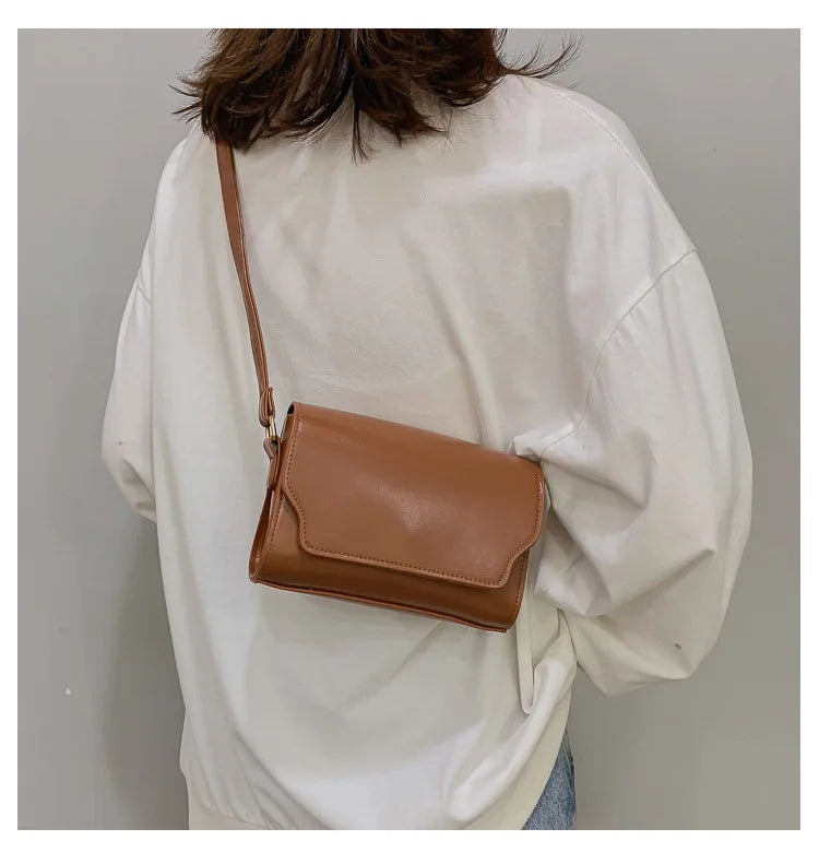 Mini Crossbody Bag for Women PU Leather Shoulder Bags Luxury Designer Handbag Fashion Female Messenger Small Square Pocket