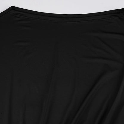 SUCHCUTE Bat Sleeve Wrap Dress Women One-Shoulder Solid Backless Bodycon Dress Evening Party Club Dress Y2K Sexy Outfits Summer