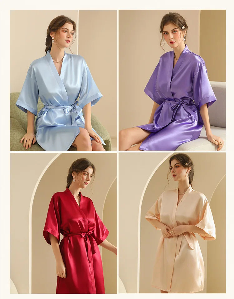 Personalized Text Logo Wedding Bathrobe Bridal Robe Bride Bridesmaid Wedding Robes Woman Bachelorette Hen Party