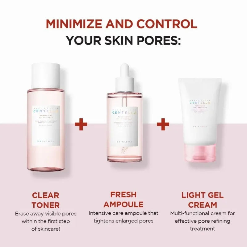 Skin1004 Centella Asiatica Skin Care Korean Set Moisturizing Toner Essence Sunscreen Cleanser Makeup Remover Oil Essence