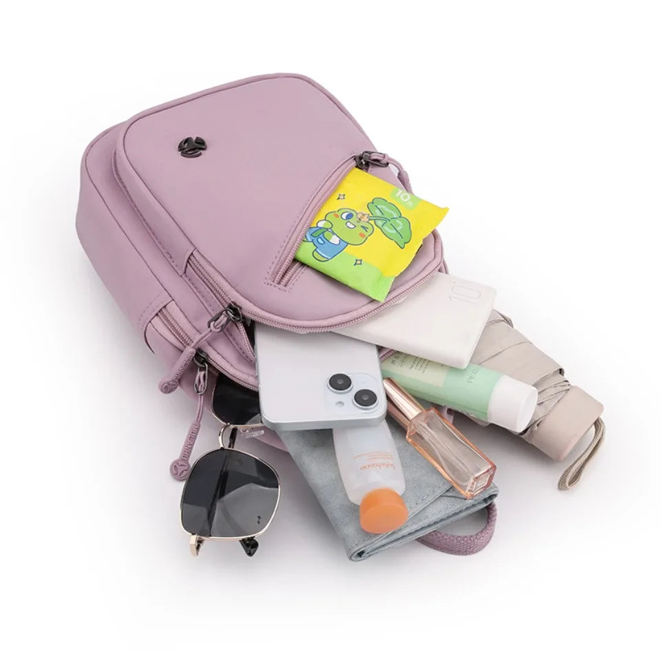 Waterproof Nylon Women Chest Shoulder Bags for Female Crossbody Sac Ladies Crossbody Bags Lightweight Girls Messenger Travel Bag