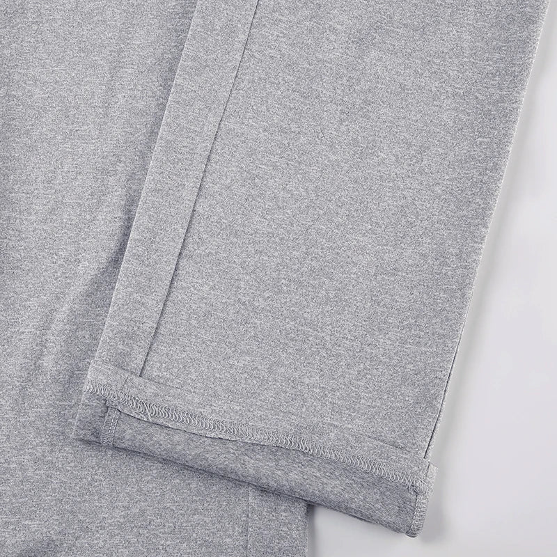 Cuteandpsycho Solid Chic Casual Straight Pants Basic Streetwear 2000s Y2K Trousers for Women Fashion Korean Harajuku Bottoms