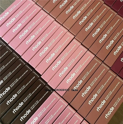 RHODE Makeup Toast Cheek Blush Cream Blusher Stick Lip Gloss Phone Case For iPhone INS SALTY TAN Raspberry Espresso Lipstick INS