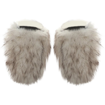 Kliou Sexy Fashion Junpsuits+Furry Foot Cover Woman Autumn Trend Low-Neck Full Sleeve Skinny Peach Hip Midnight Party Clubwear Badiee Stylez