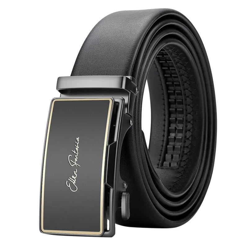 OYIFAN Men Belt Genuine Leather belt for men Alloy buckle ratchet belts Men Designer Belt Automatic belts 벨트 Badiee Stylez