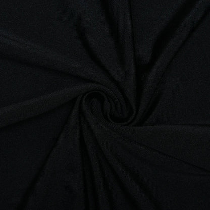 Articat Sexy Hollow Out Long Sleeved Elastic Tight Dress Women Pleats Double Layered Female Vestidos Elegant Party Evening Dress