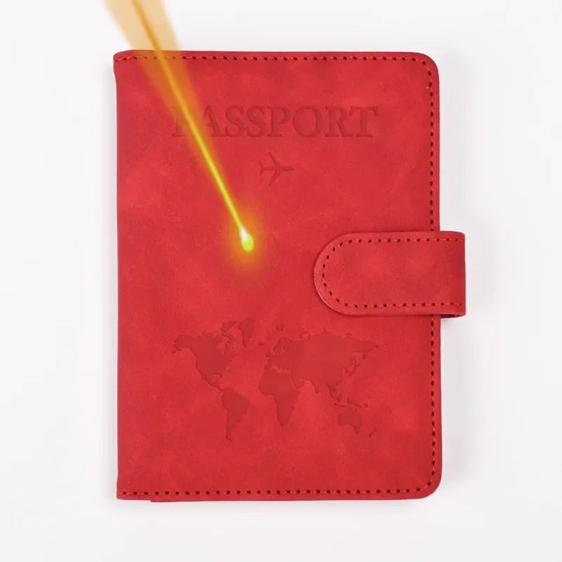 Custom Passport Cover Monogrammed Engraved Name Passport Cover Case Holder Wedding Bridesmaid Groomsman Gift Passport Wallet Red