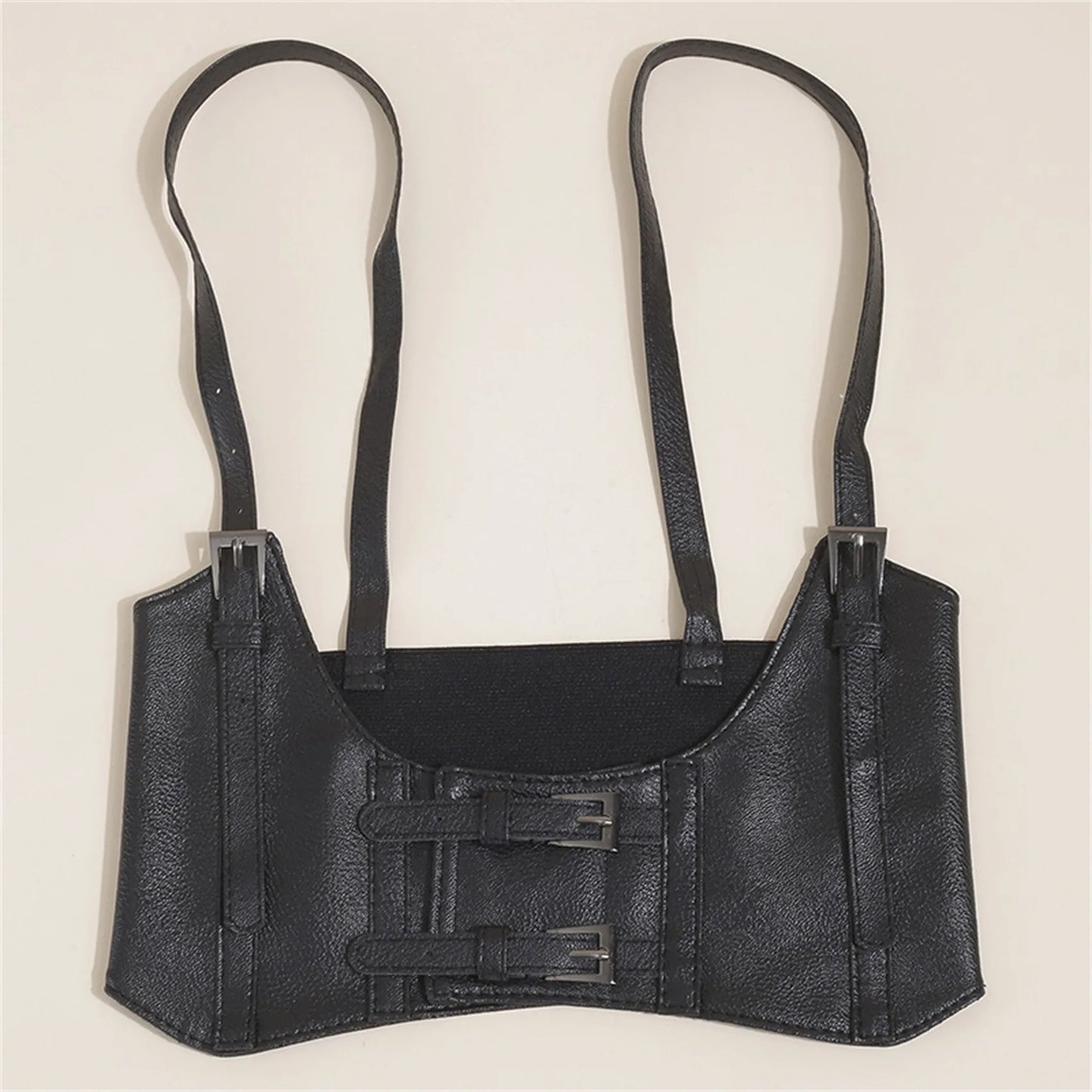 Women's Waist Belt Underbust Corset PU Leather Adjustable Punk Cummerbund Corset Wide Belts Dress Costume Waistband Cincher 1PC