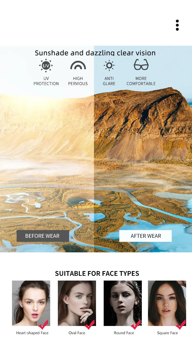 Fashion Oversized Square Eyewear Retro Womens Light Bloking Metal Frame Glasses Trend Optical Computer Eyeglasses Badiee Stylez