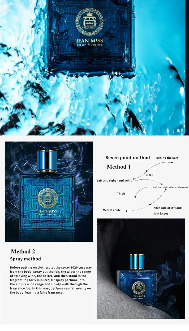 Ares Men's Perfume - 50ml, Fresh Light Fragrance, Woody Scent, Ideal for Daily Use ,Charming perfume, a must-have for a date