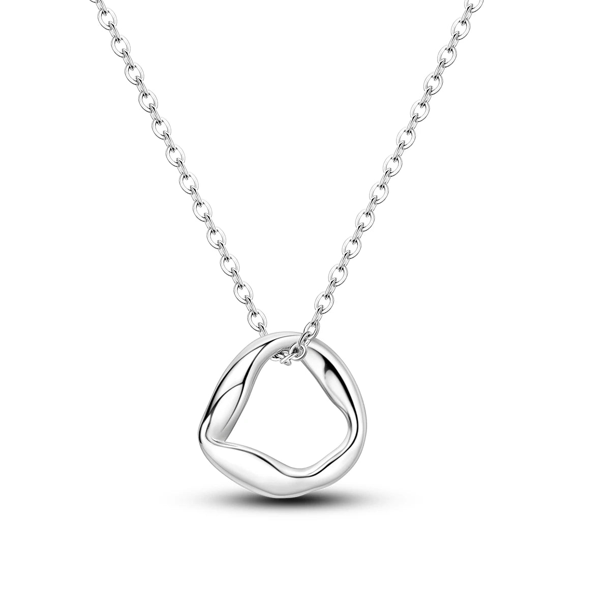 Original 925 Sterling Silver Necklace For Women Class Style Heart Shape Romantic Style High Quality Women Necklace Jewelry Gift KTN021