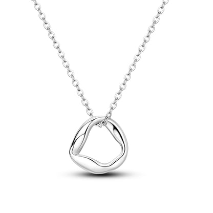 Original 925 Sterling Silver Necklace For Women Class Style Heart Shape Romantic Style High Quality Women Necklace Jewelry Gift KTN021