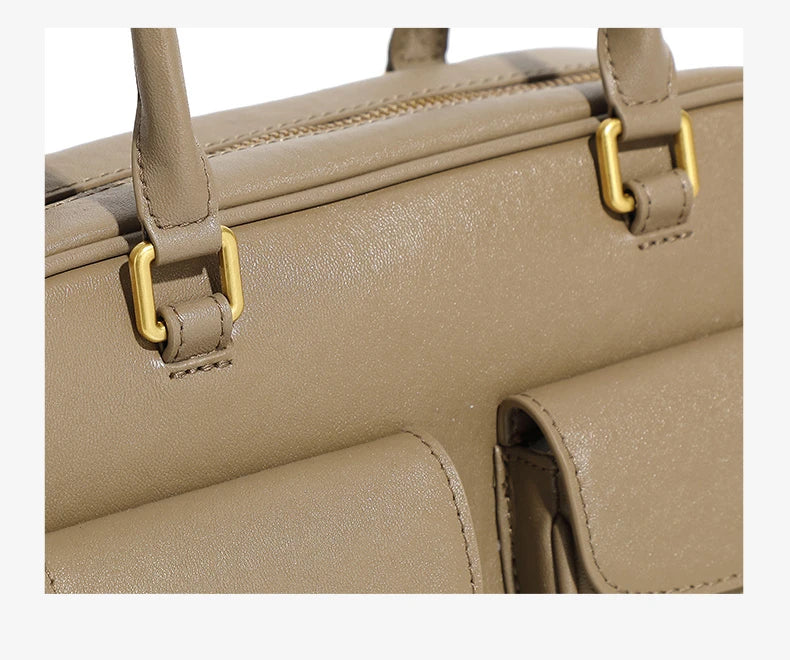 Hifashion Luxury Genuine Leather Underarm Shoulder Bags For Women 2025 Trend Designer Pillow Satchel Tote Office Ladies Handbags