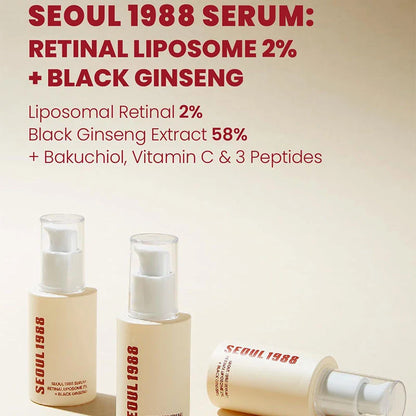 Seoul 1988 100ml Retinal Serum Brand Ginseng Eye Cream Closed Comedones Brighten Face Sunscreen Moisturize Korean Care Essence