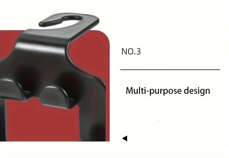 2024 Car Seat Headrest Hook Hanger Storage Organizer  Universal for Handbag Purse Coat Cell Phone Car Interior