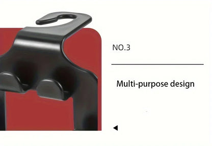 2024 Car Seat Headrest Hook Hanger Storage Organizer  Universal for Handbag Purse Coat Cell Phone Car Interior