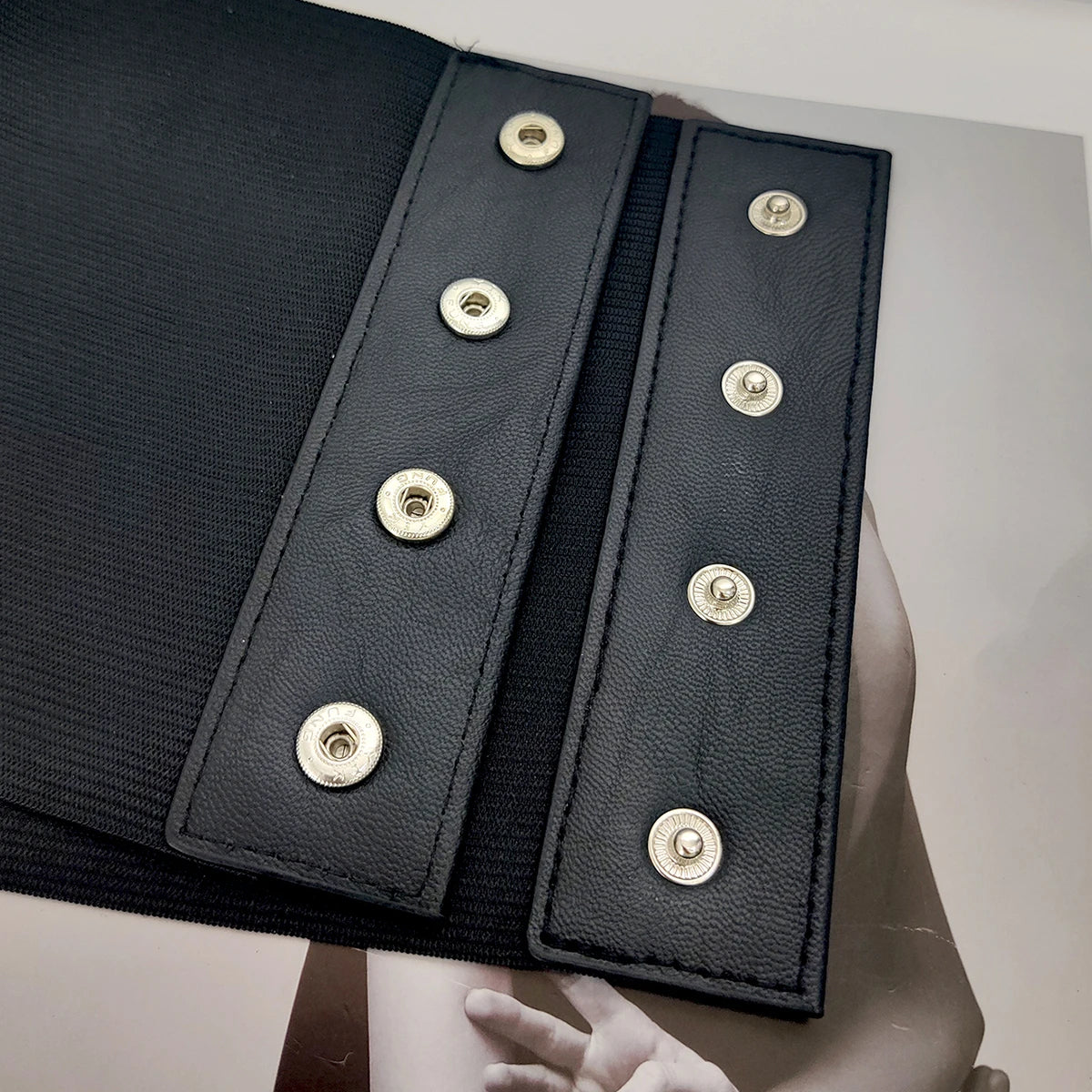 Plus Size Soft Leather Wide Y2K Black Elastic Corset Belt Female Stretch Cummerbunds Designer Belts For Women High Quality Badiee Stylez