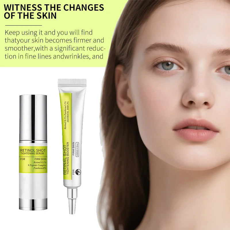 Retinol Shot Tightening Booster For Firm Skin Face Serum Eye Cream Moisturizing Anti Aging Wrinkles Dark Circles Puffiness Care