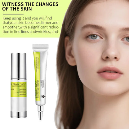 Retinol Shot Tightening Booster For Firm Skin Face Serum Eye Cream Moisturizing Anti Aging Wrinkles Dark Circles Puffiness Care