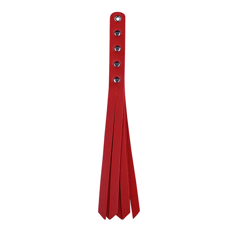 PU Leather Paddle Slapper Whip For Horse Training Enhance Pain Equestrian Training Horse Whip Equestrian Riding Crops Red
