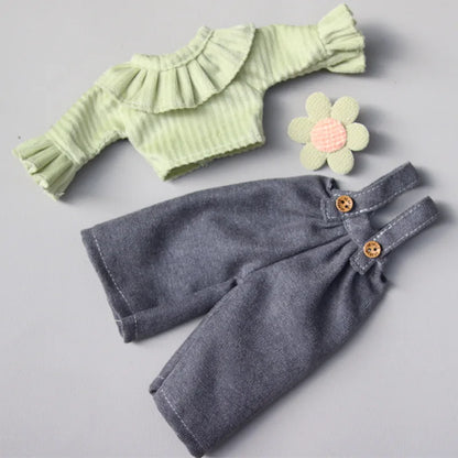 Cartoon Style Clothes Suit for 1/6 Bjd Doll Accesssories for 30cm Baby Doll Dress Up Toys for Children Type 28 Only Clothes