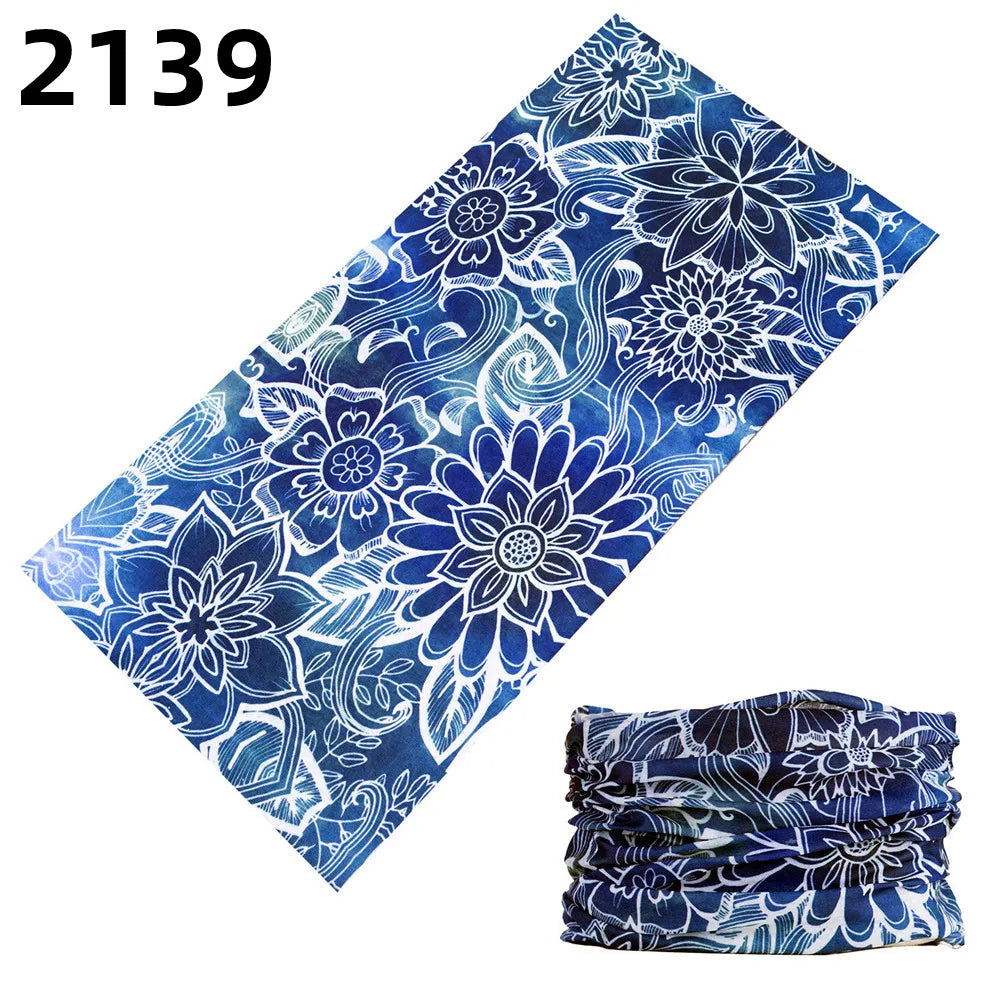 2101Unisex Climbing Hiking Scarf Sport Headwear Bandanas Motorcycle Turban Hand Band Magic Scarves Outdoor Cycling Headband Mask 2139