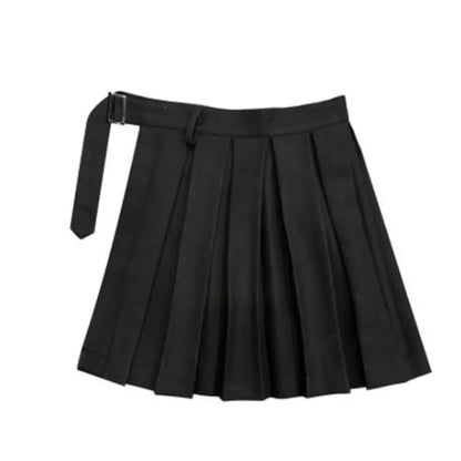 Female Punk Skirt Gothic Style Plaid Irregular Skirts Women Asymmetrical High Waist Pleated Mini Skirts sexy skirt for sex 9601-QHS