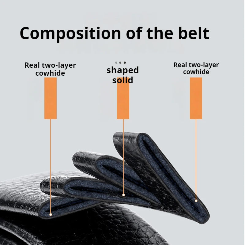 OYIFAN Men Belt Genuine Leather belt for men Alloy buckle ratchet belts Men Designer Belt Automatic belts 벨트 Badiee Stylez