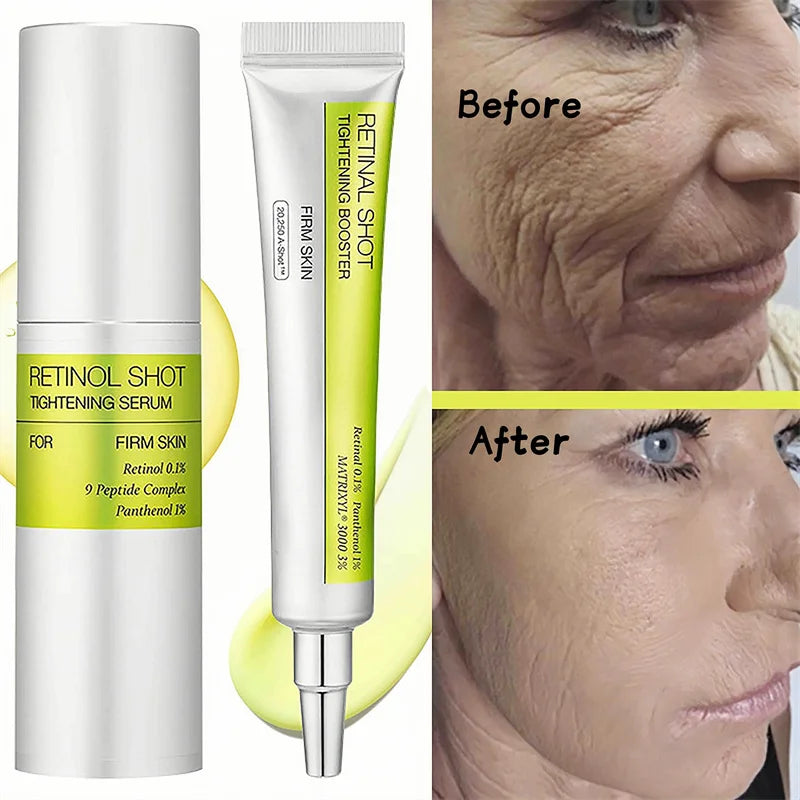 Retinol Shot Tightening Booster For Firm Skin Face Serum Eye Cream Moisturizing Anti Aging Wrinkles Dark Circles Puffiness Care