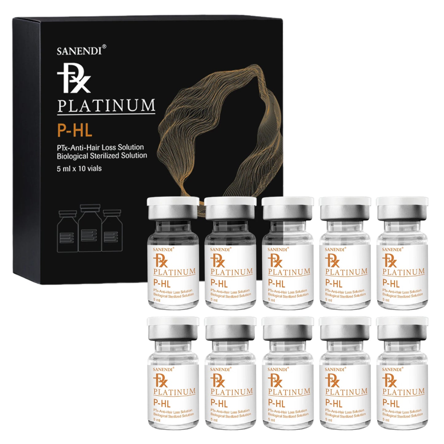 2025 New Korean Hyaluronic Acid Serum Anti-aging Moisturizing Skin Care Repair Essence 5MLx10Vials Hair restoration