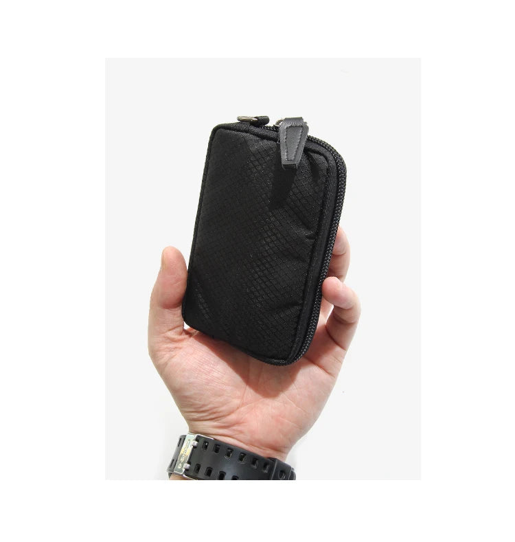 Japanese Style Casual Coin Pouch Nylon Cloth Mini Purse Waterproof Men Coin Purse Small Cute Wallet Cute Purse Clutch Bag