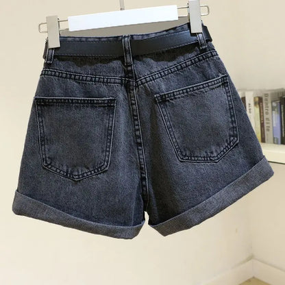 Women's Denim Shorts Summer 2024 New Loose Wide Leg Short Jeans Female Casual Clothes A-line Pants for Women