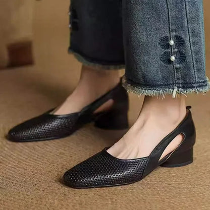 2025 Women's Breathable Knit Slip-On Flats Openwork Mesh Pointed Toe Shoes Lightweight Casual Slippers for Southeast Asia