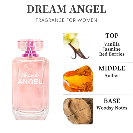SHINE ANGEL Women's EDP 3.4 Ounce (Pack of 1) Eau de Parfum for Women Women's Fragrance Long Lasting Perfume for Women Badiee Stylez