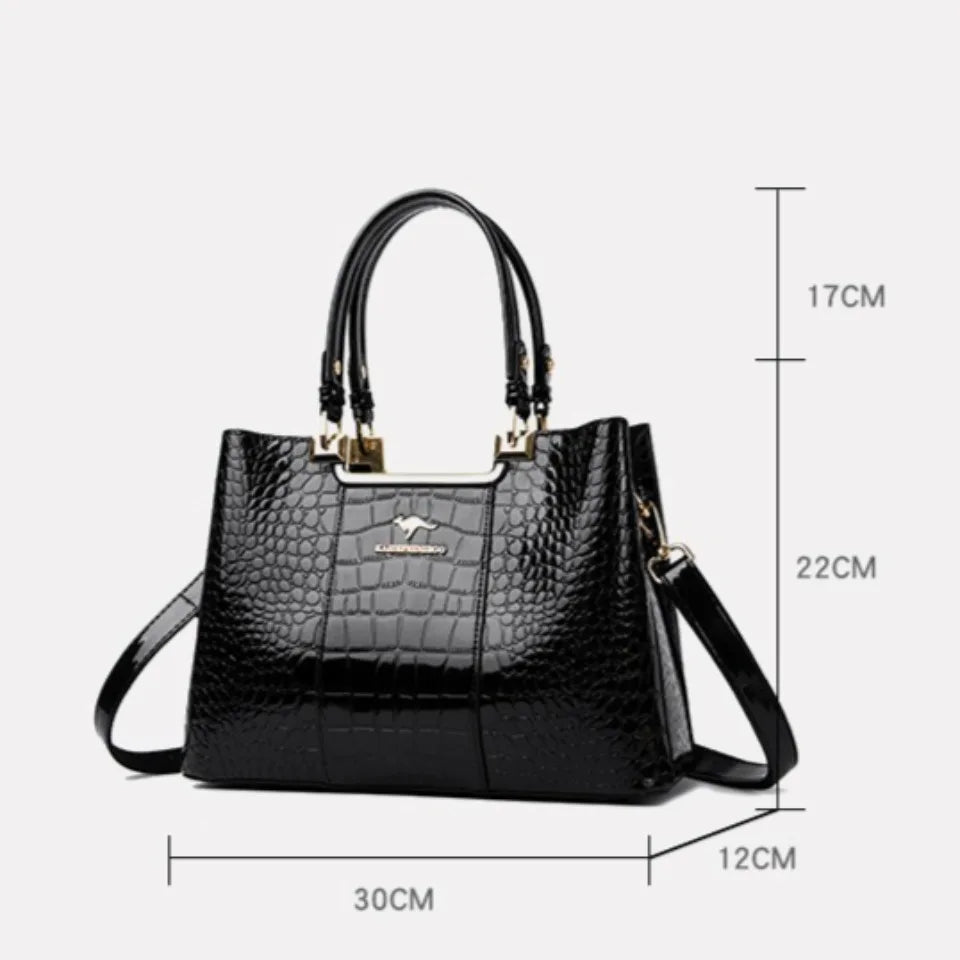 Three Layers Women Shoulder Bags Luxury Designer High Quality Patent Leather Messenger Casual Tote Bag Large Capacity Hand bags