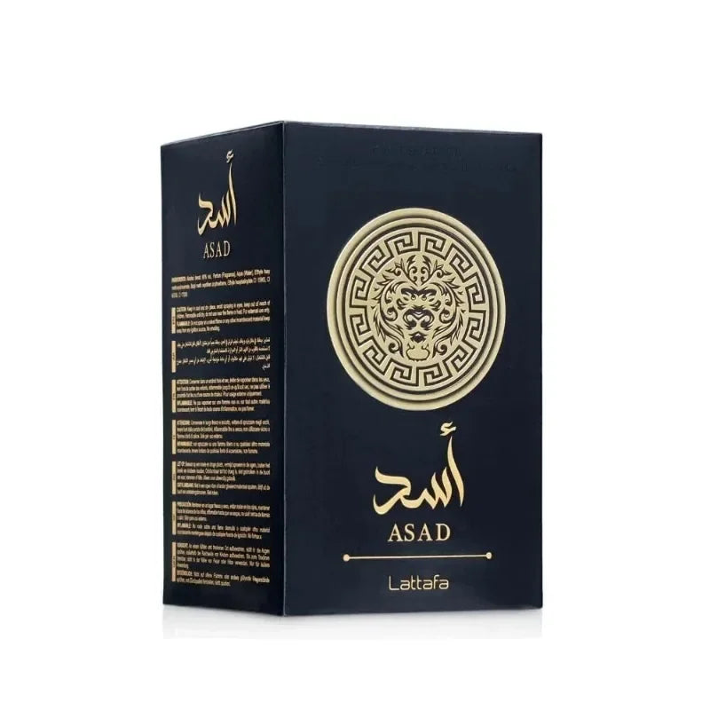 Lattafa Perfumes Black Edition Asad For Unisex Eau De Perfume Spray, 3.4 Ounce Long-Lasting Floral Scent Best Gift - Badiee Stylez