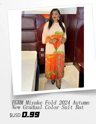 EGRM Miyake Solid Pleated French Three-dimensional Fungus Edge Cake Dress Women's Loose Long Dresses 2025 Summer New 6R8109