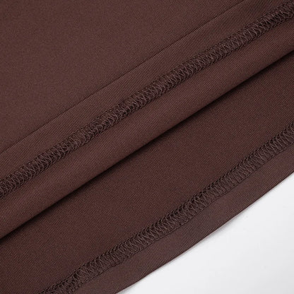 Nsauye Women New Fashion Halter Long Sleeve Mini Hollow Out Irregular Dress Outfits Elegant Sexy Night Club Lace Up Party Dress