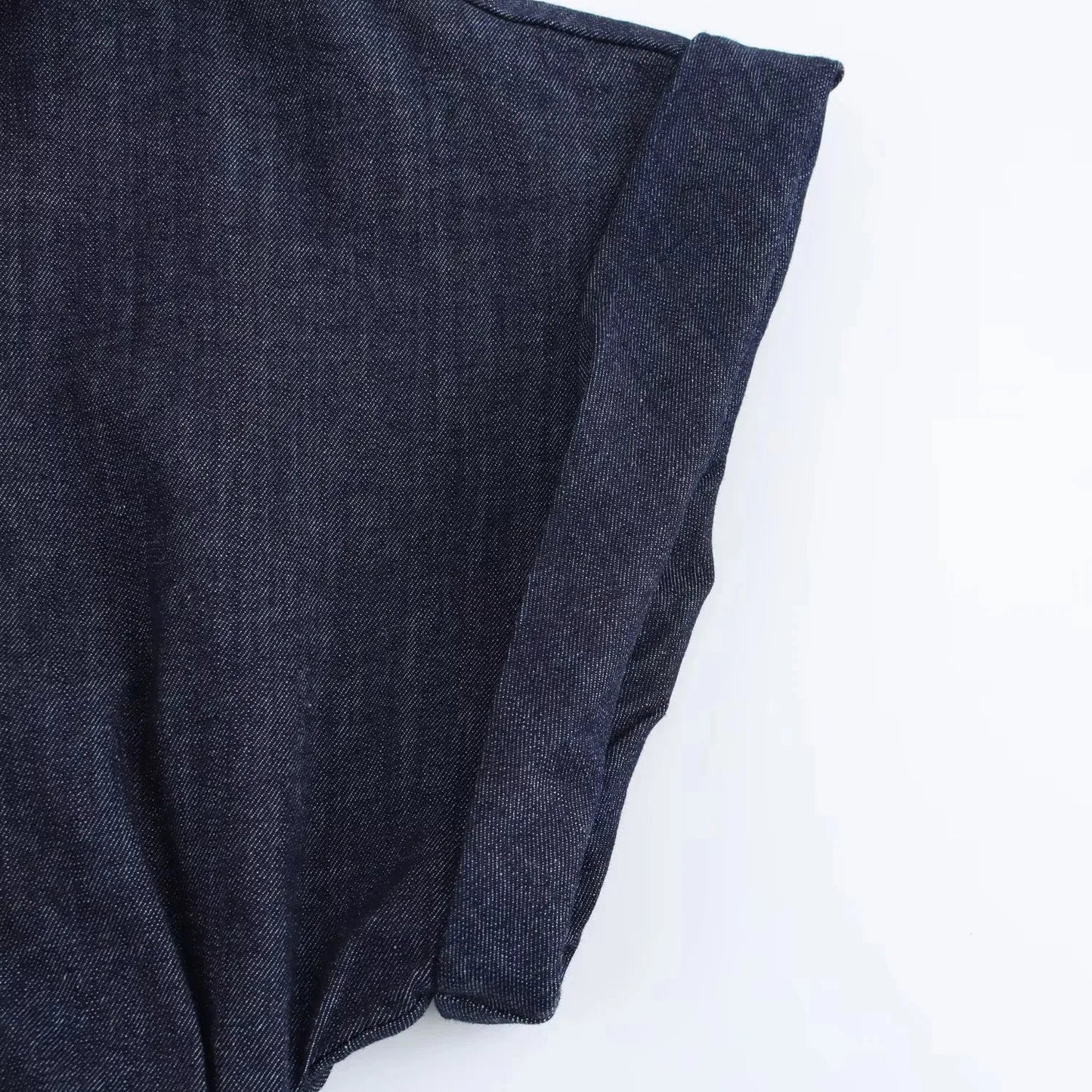 Denim Dress Women's Spring Summer Casual Long Dresses For Women 2025 New Fashion Ruched Short Sleeve Streetwear Midi Dress Badiee Stylez