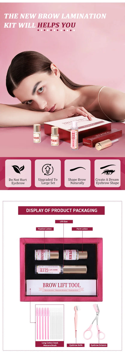 DIY Brow Perm Eyebrow Lamination 45-60 Days ICONSIGN Professional Brow Perming Set Beauty Makeup Tools Home Use