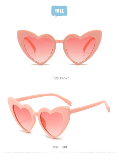 New Peach Heart Children's Frame Fashion Sunglasses Personality Boys and Girls Children's Glasses Sunglasses Outdoor Sunvisor