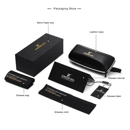 KINGSEVEN Fashion Designer Aluminum Polarized Sunglasses Sun Glasses Vintage UV400 For Men/Women Eye Protection Eyewear