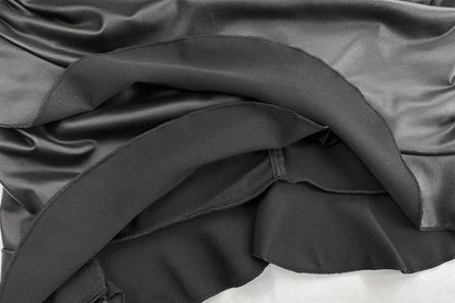 V Neck Sleeveless Ruffled Dress Evening Party Bodycon DressS Elegant Mini Dress for Women Tight DressS Clubwear Vestidos D565