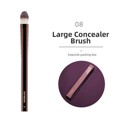 Hourglass Makeup Brushes Powder Foundation Concealer Blusher Bronzer Eye Shadow Eyebrow Eyeliner Sculpting Brush 08