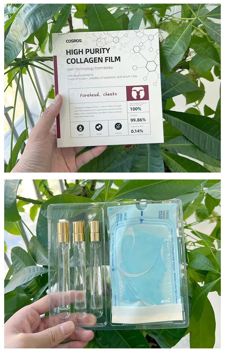 Soluble Collagen Anti-Aging Mask Essence Set Face Filler Collagen Protein Mask Remove Wrinkles Firming Serum Skin Care Set